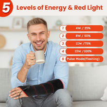 Load image into Gallery viewer, Viconor Infrared light therapy | Near Infrared Light Therapy for Face Neck 15W Wearable Red Light Neck Wrap with Timer Belt for Chin Hand Wrist Knee Unisex Gift