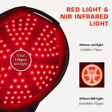 Load image into Gallery viewer, Viconor Infrared light therapy | Red Light Therapy for Hair Loss-Black