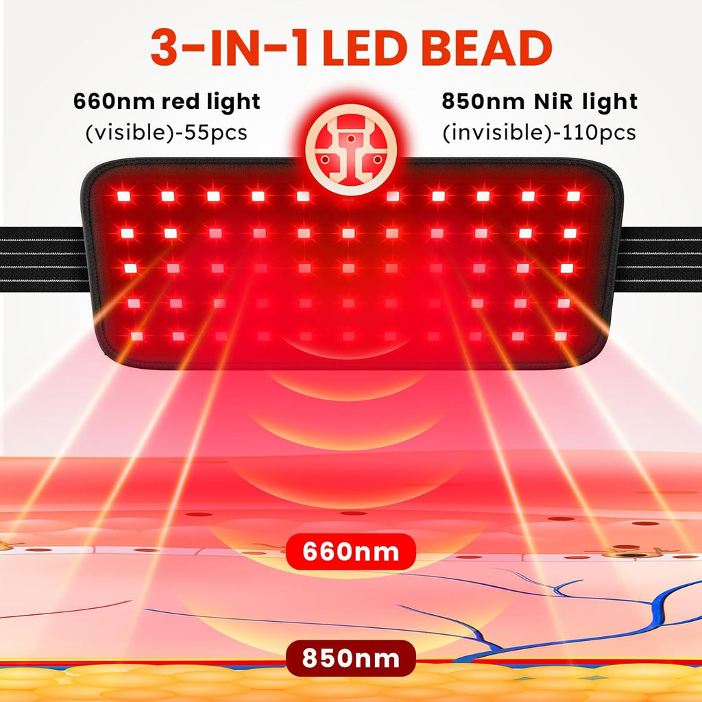 Viconor Infrared light therapy | 3-in-1 LED Bead, Pain Relief, red-Light Therapy for Dogs, Shoulder, Back, Knee.Improve Joint Inflammation