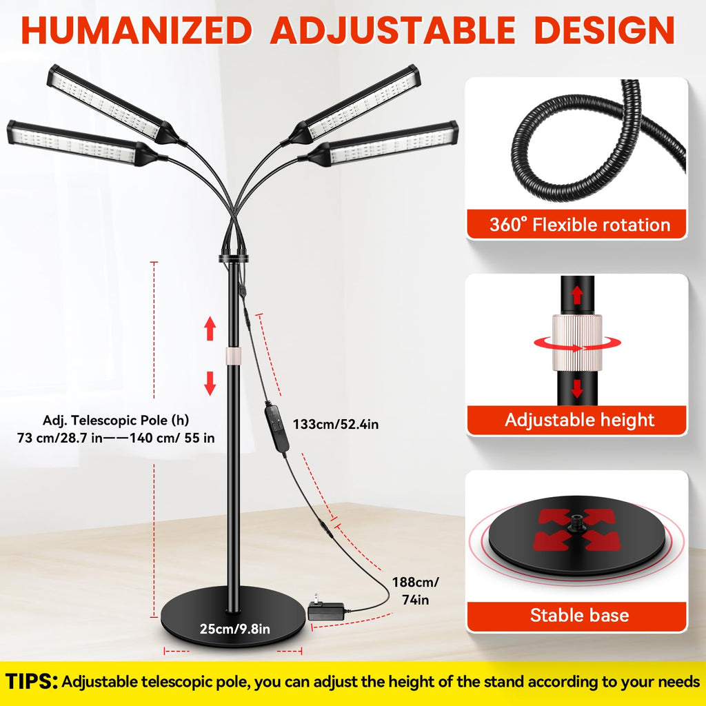 Viconor Infrared light therapy | 4 heads-More Beads, Flexibly Irradiate Various Parts