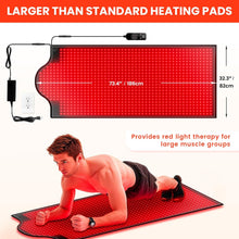 Load image into Gallery viewer, Viconor Infrared light therapy | Full Body Pad, 73"x 32" Red Light Therapy Mat, 1090 LEDs