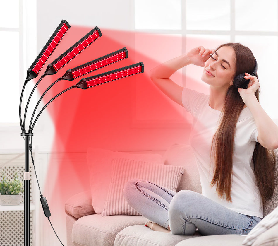 Red Light Therapy Lamp 4 Head for Body Device – Viconor