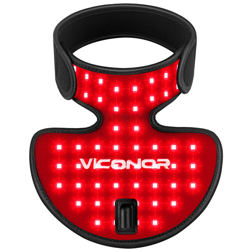 Viconor Infrared light therapy | For Neck and Chest, Device Portable 660nm Red Light & 850nm