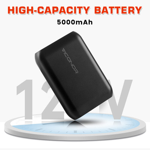 Viconor Infrared light therapy | 5,000mAh 12V Power Bank, USB-C in and Out Fast Charging Battery Pack, for The Brand Series of Products