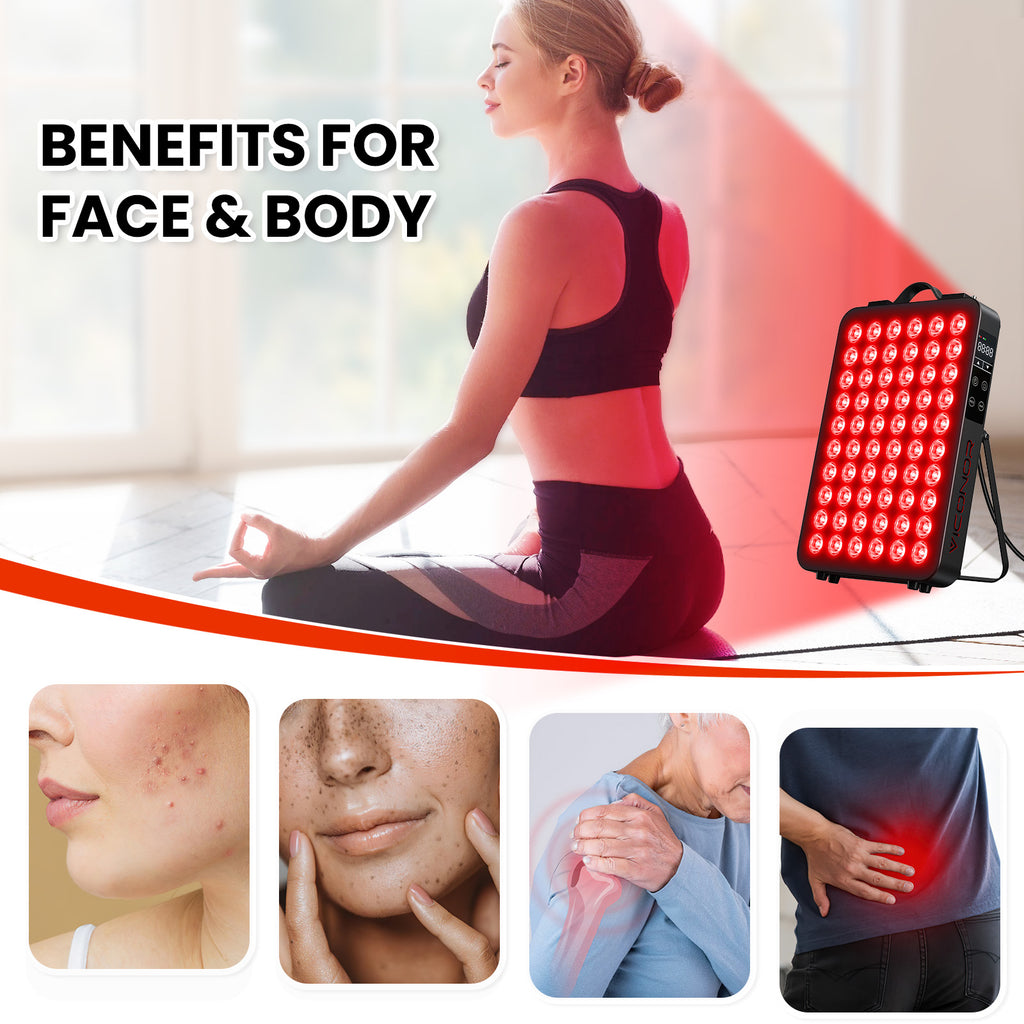 Viconor Infrared light therapy | Red Light Therapy for Body, Face - LEDs to Improve Circulation