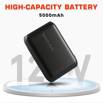 Viconor Infrared light therapy | 5,000mAh 12V Power Bank, USB-C in and Out Fast Charging Battery Pack, for The Brand Series of Products