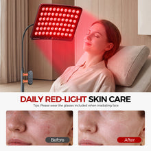 Load image into Gallery viewer, Red Light Therapy for Face and Body, Red Light Therapy for Face Lamp with Adjustable Stand 660nm Red Light&amp;850nm Near Infrared Light Therapy Device for Body LED Red Light Therapy Panel Gift(Black)