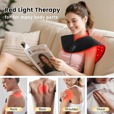 Viconor Infrared light therapy | for Neck and Shoulder, Infrared Light Therapy for Body at Indoor, Pain Relief, 194-LED, 660nm & 850nm, 30W High Power