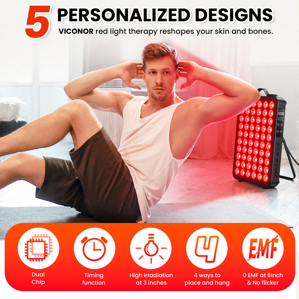 Viconor Infrared light therapy | Red Light Therapy for Body, Face - LEDs to Improve Circulation