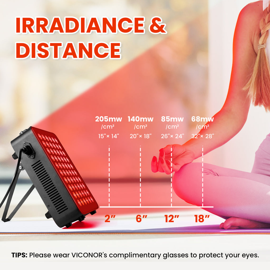 Viconor Infrared light therapy | Red Light Therapy for Body, Face - LEDs to Improve Circulation