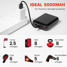 Load image into Gallery viewer, Viconor Infrared light therapy | 5,000mAh 12V Power Bank, USB-C in and Out Fast Charging Battery Pack, for The Brand Series of Products