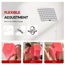 Load image into Gallery viewer, Red Light Therapy for Face and Body, Red Light Therapy for Face Lamp with Adjustable Stand 660nm Red Light&amp;850nm Near Infrared Light Therapy Device for Body LED Red Light Therapy Panel Gift(White)