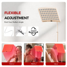 Load image into Gallery viewer, Red Light Therapy for Face and Body, Red Light Therapy for Face Lamp with Adjustable Stand 660nm Red Light&amp;850nm Near Infrared Light Therapy Device for Body LED Red Light Therapy Panel Gift(Apricot)