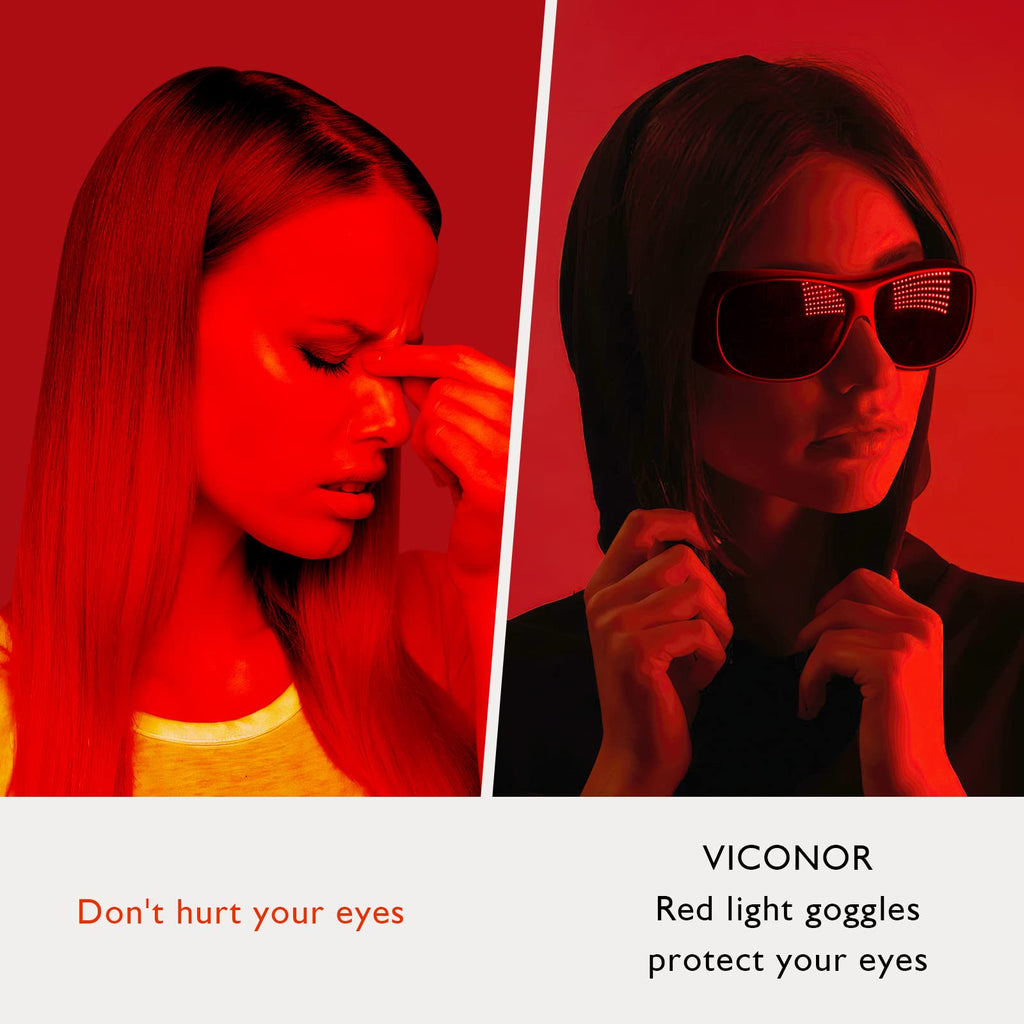 Laser Safety Glasses, Eye Protection Red Light Therapy 200-1000nm – Viconor