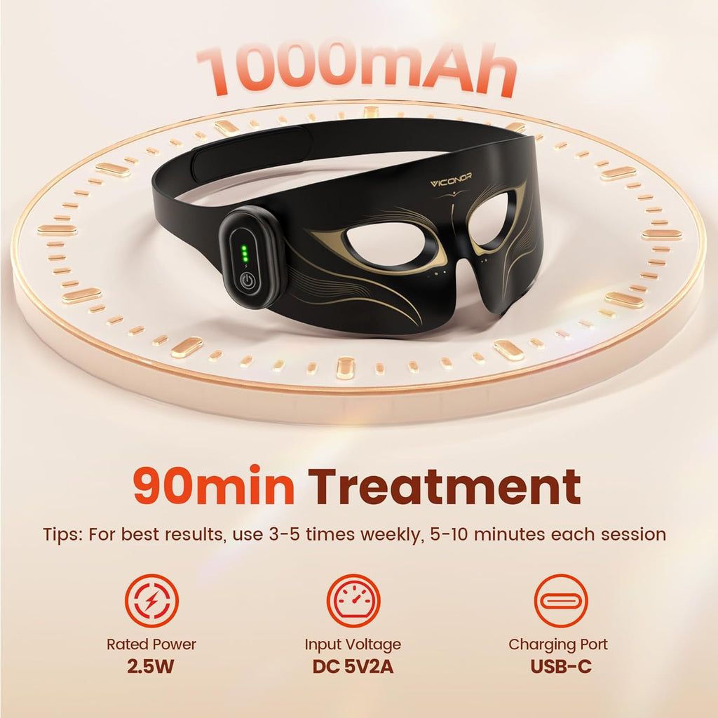 Viconor Infrared light therapy | Red Light Therapy for Eyes, No Light Leakage Under Eye Red Light Therapy