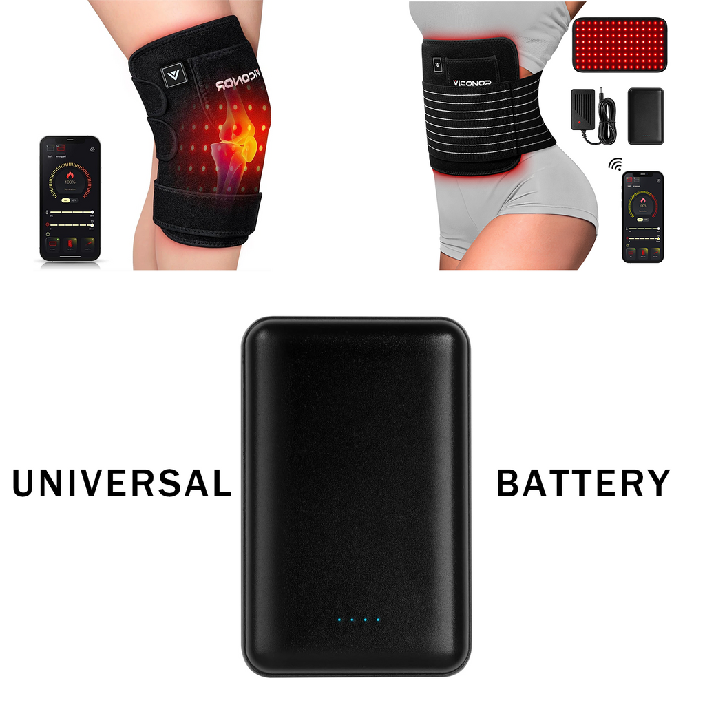 Special Chargers, Rechargeable Batteries, and Charging converters for red Light Physiotherapy Products