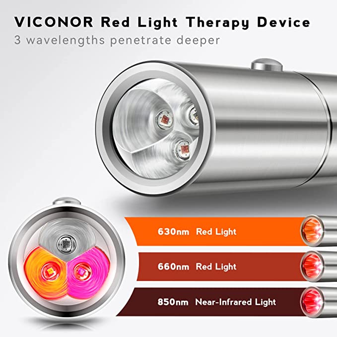 Overfladisk Indgang Nordamerika Easy and efficient Deep Healing/-630nm, 660nm & 850nm Wavelengths/Red Light  Therapy – Viconor